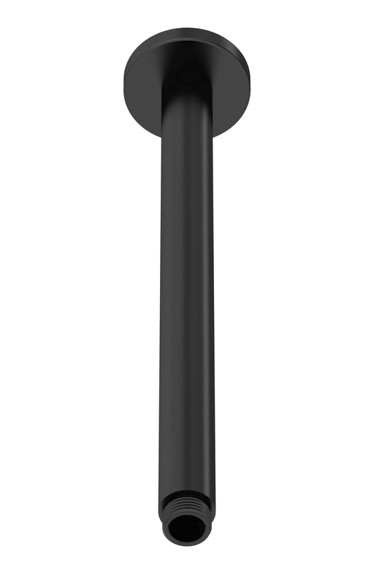 Fixed Shower Heads Ceiling-Mounted Arm Matt Black