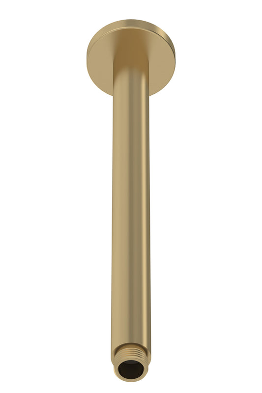Fixed Shower Heads Ceiling-Mounted Arm Brushed Brass