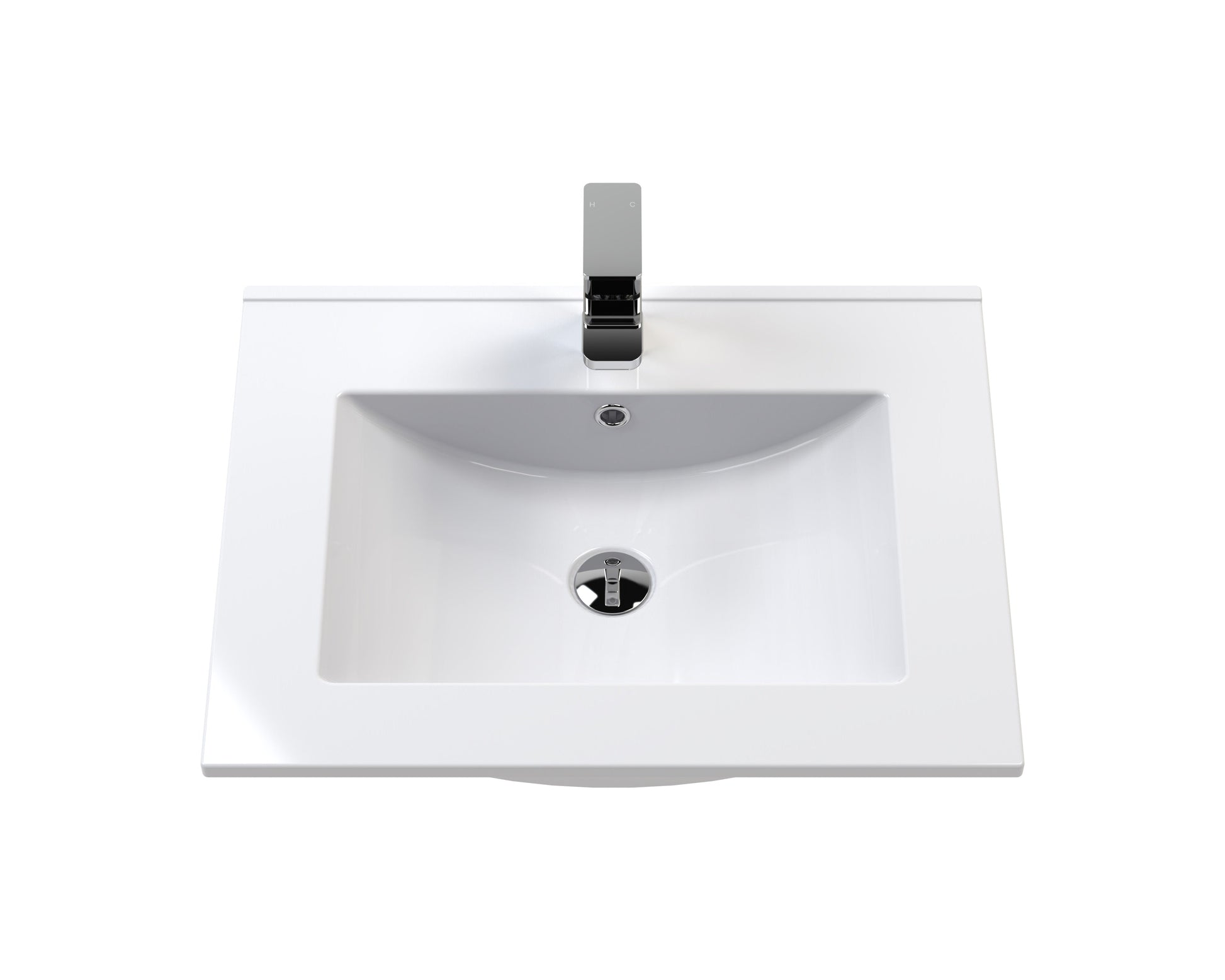 Hudson Reed Lille 600mm Wall Hung Single Soft Close Drawer Vanity Unit With Basin, Fully Assembled