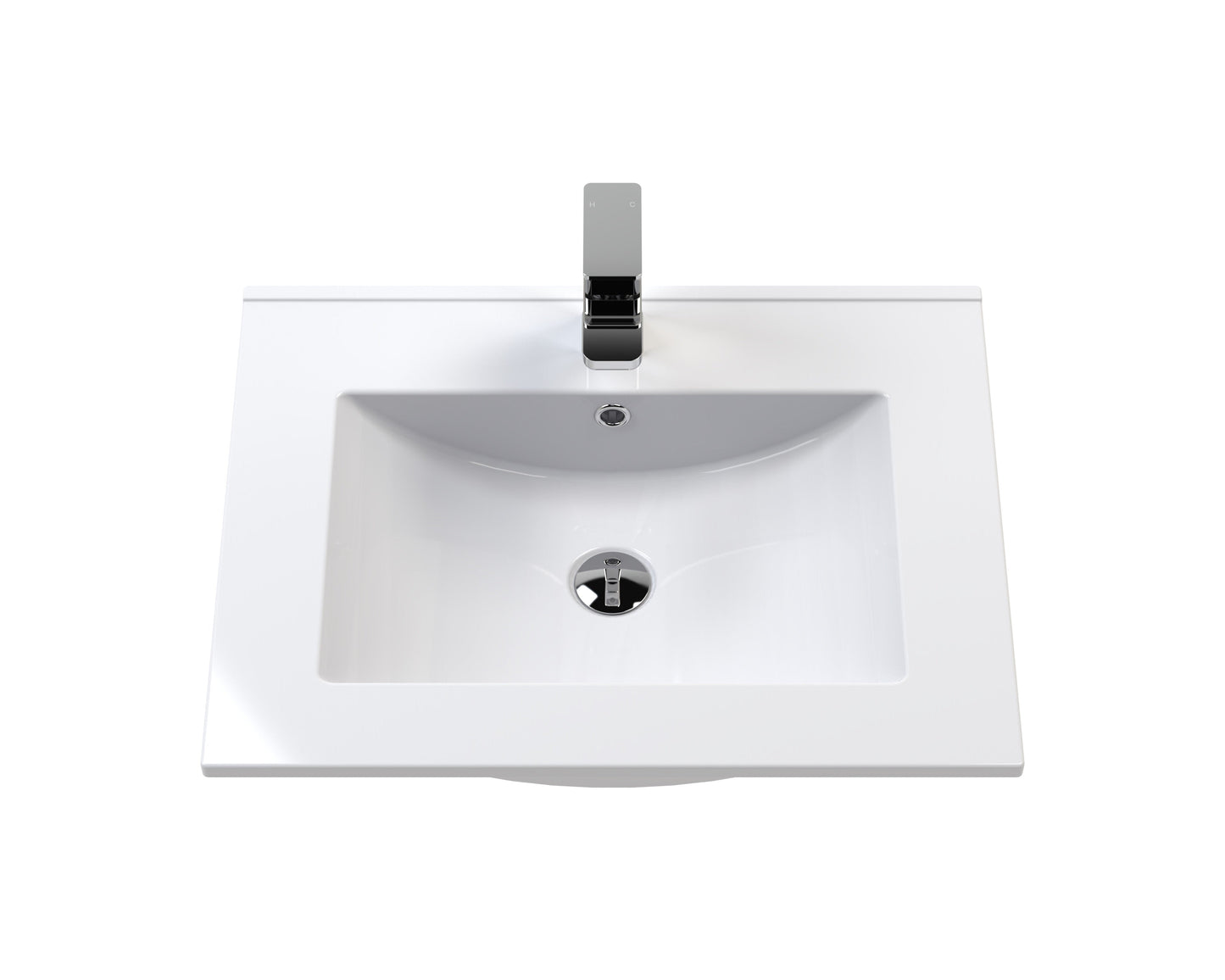 Lille 600mm Wall Hung Single Drawer Vanity with Basin - 1 Tap Hole