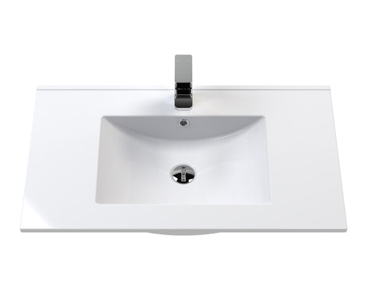 Lille 800mm Wall Hung 2-Drawer Vanity with Basin - 1 Tap Hole