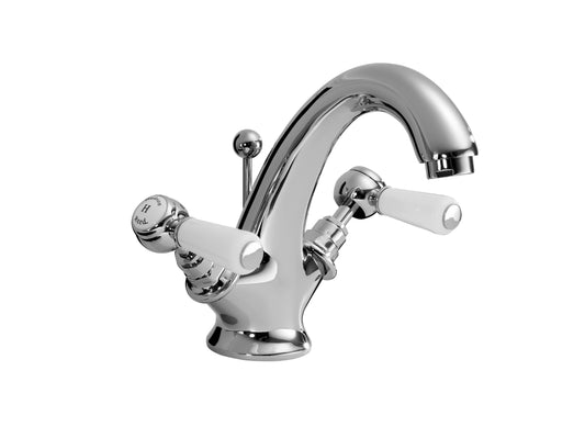 White Topaz With Lever Handle Mono Basin Mixer