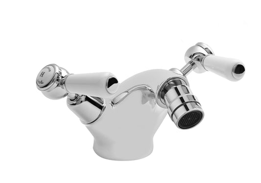 White Topaz With Lever Handle Bidet Tap