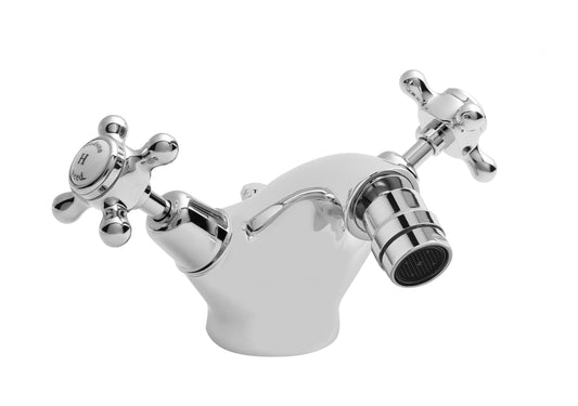 White Topaz With Crosshead Handle Bidet Tap