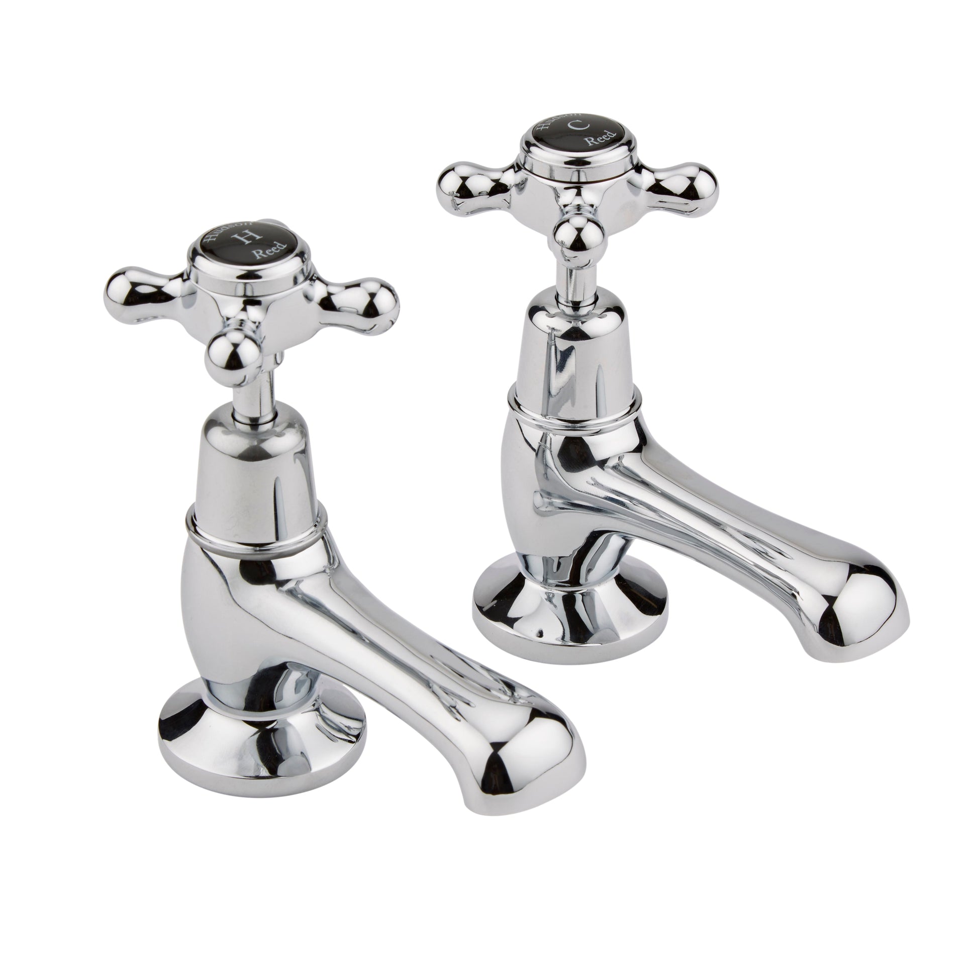 Black Topaz With Crosshead Handle Basin Taps