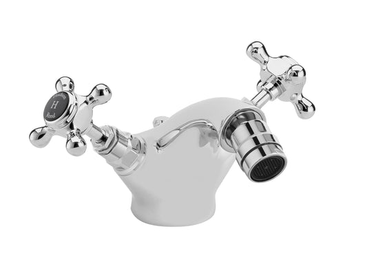 Black Topaz With Crosshead Handle Bidet Tap