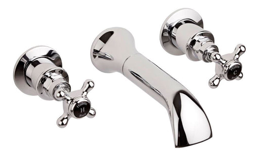 Black Topaz With Crosshead Handle Bath Spout