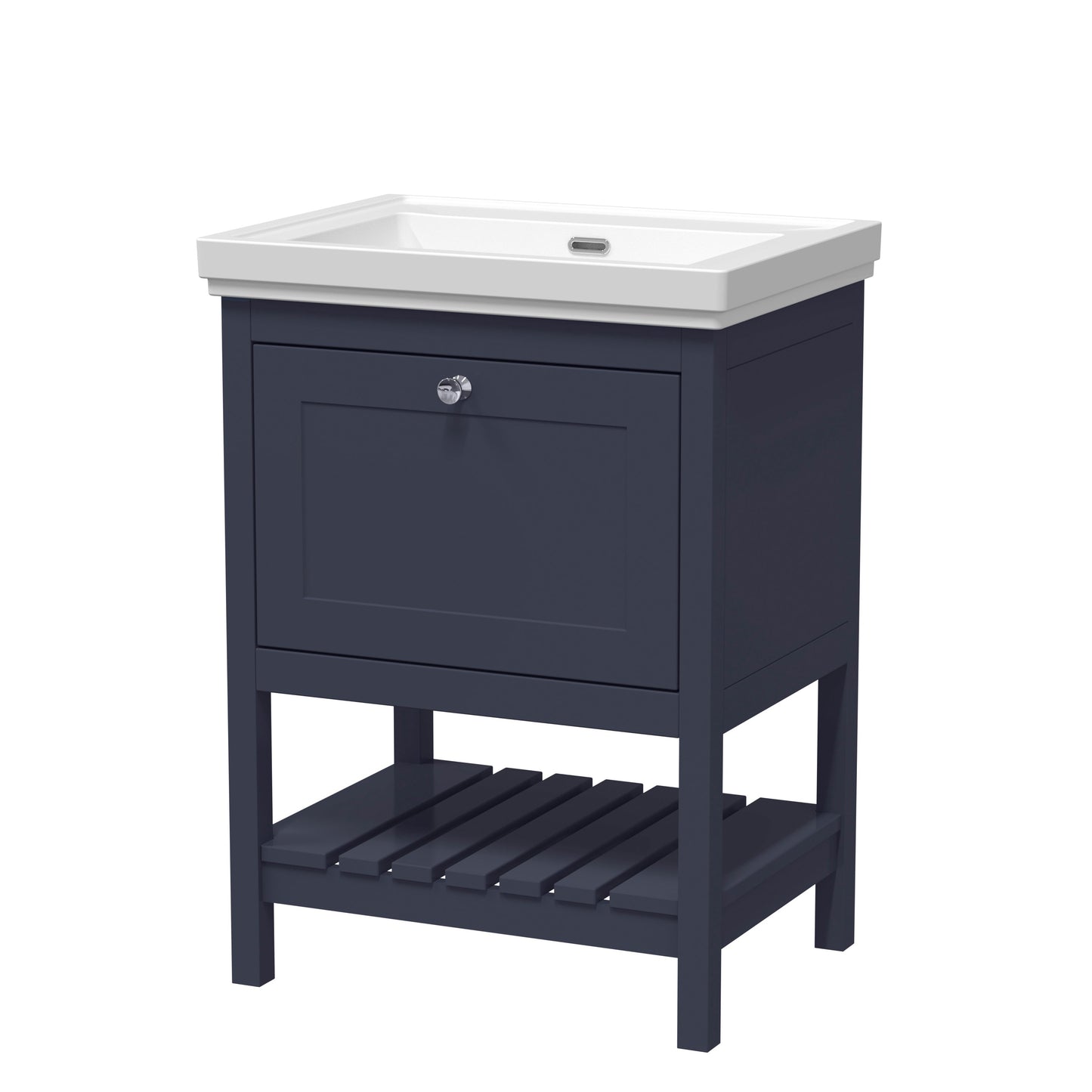 Hudson Reed Bexley 600mm Floor Standing 1 Drawer Vanity & Basin