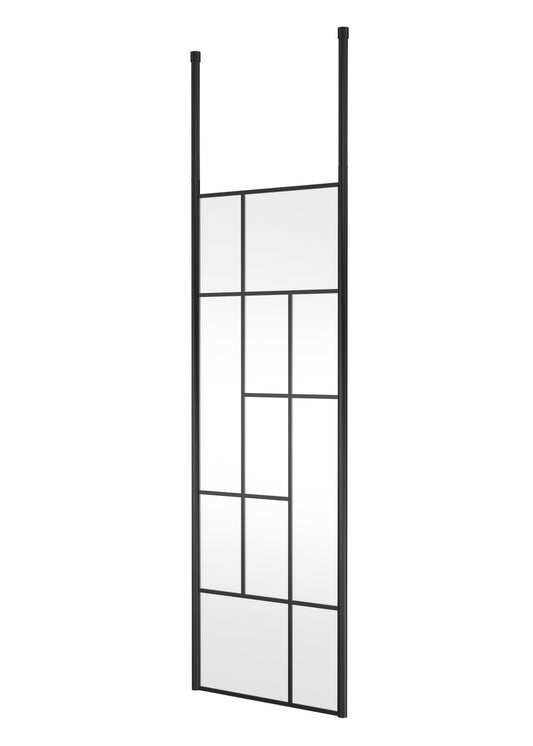 Abstract 700mm Frame Wetroom Screen with Ceiling Posts