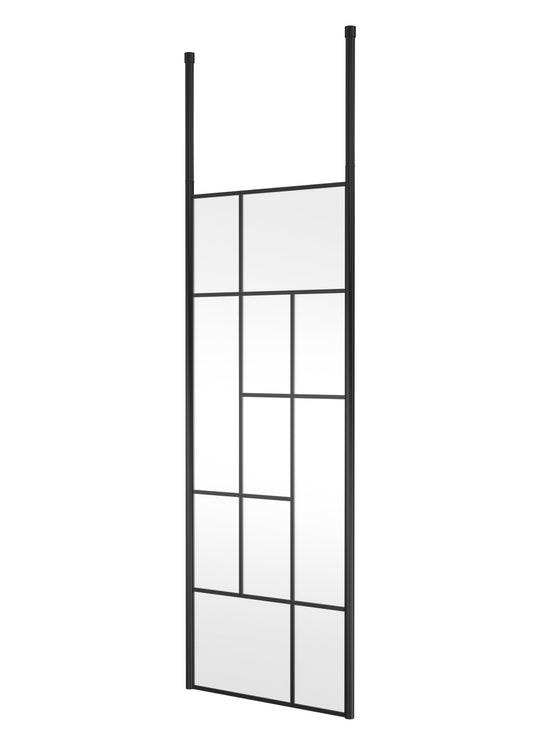 Abstract 760mm Frame Wetroom Screen with Ceiling Posts