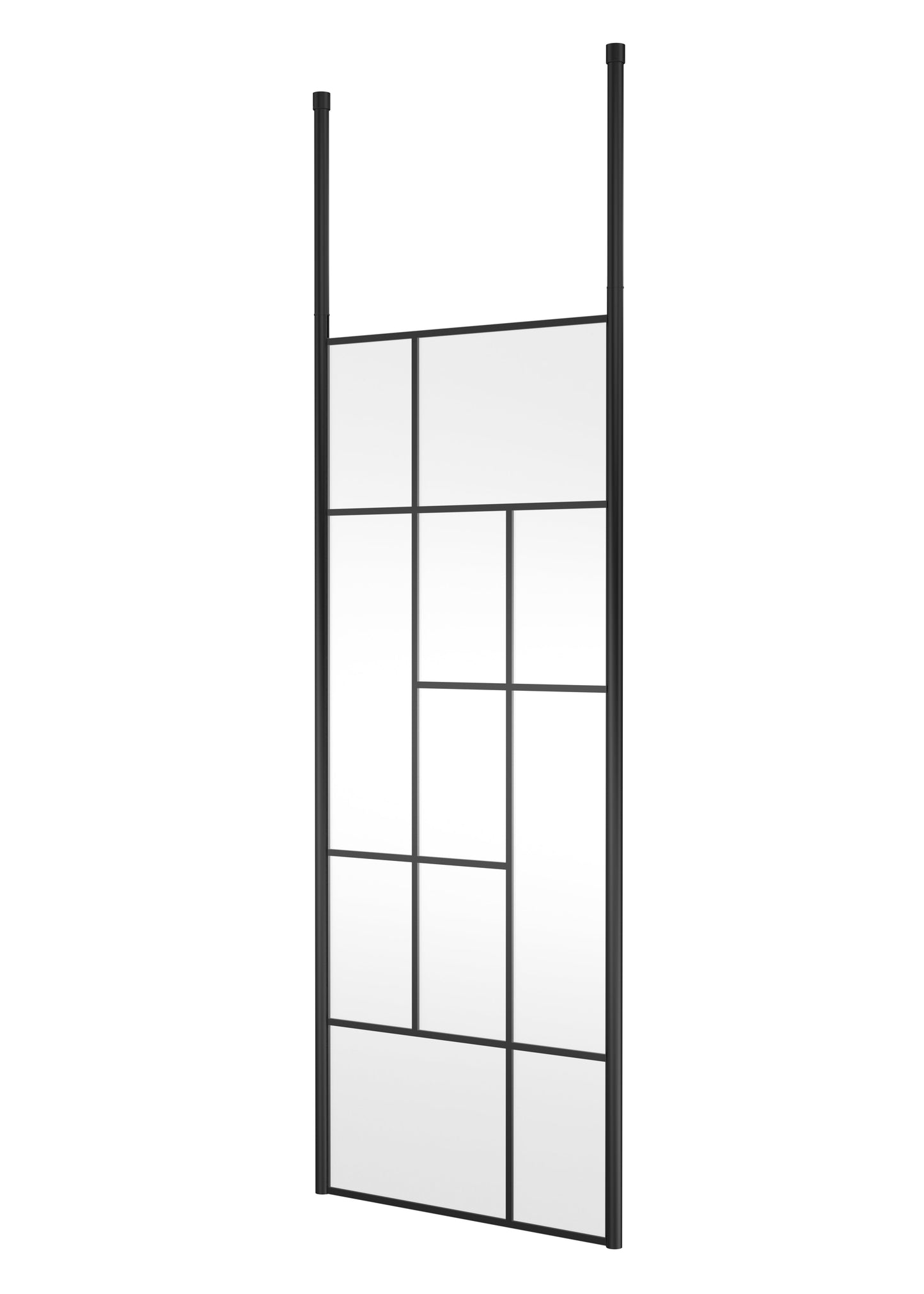 Abstract 800mm Frame Wetroom Screen with Ceiling Posts