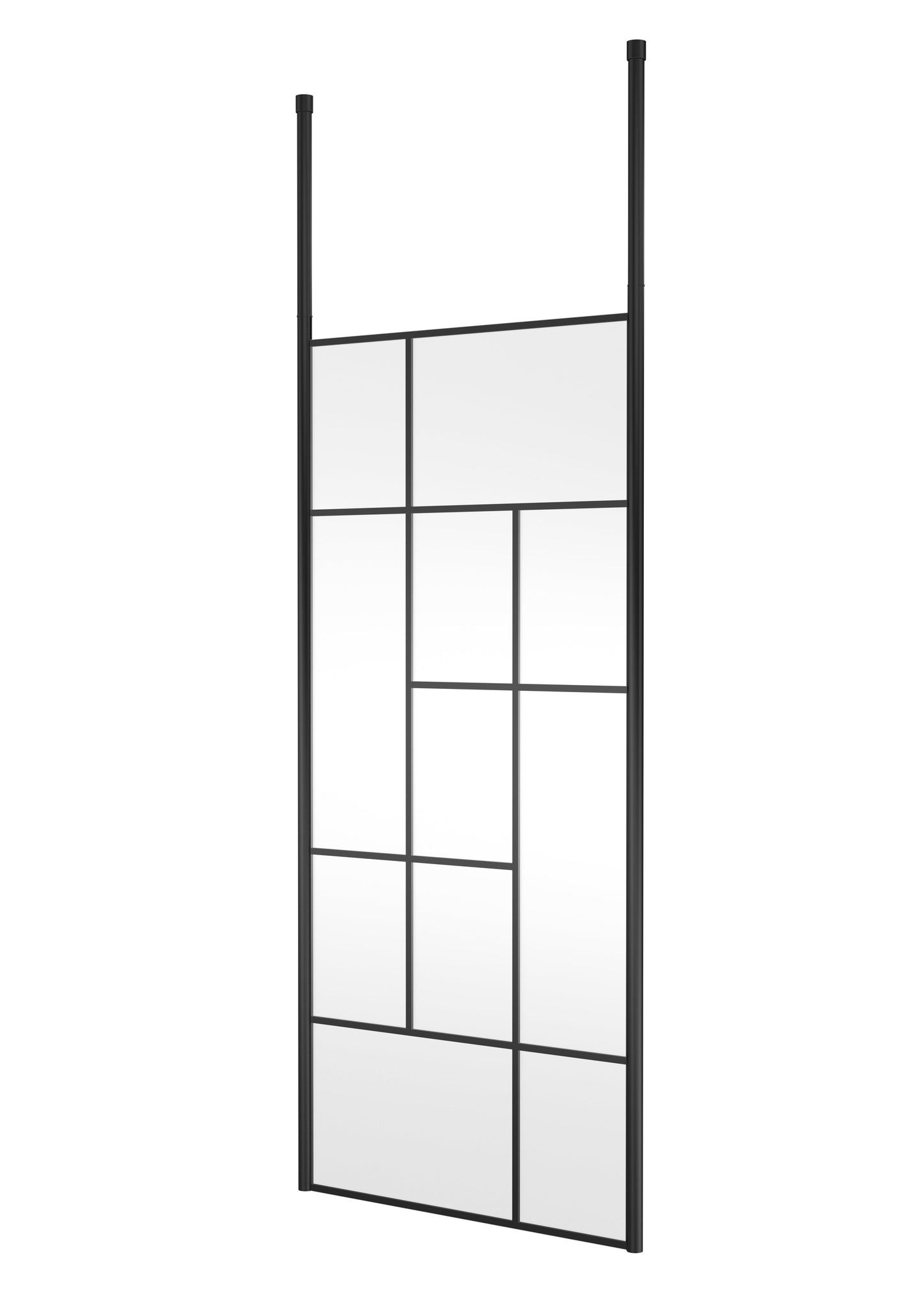 Abstract 900mm Frame Wetroom Screen with Ceiling Posts