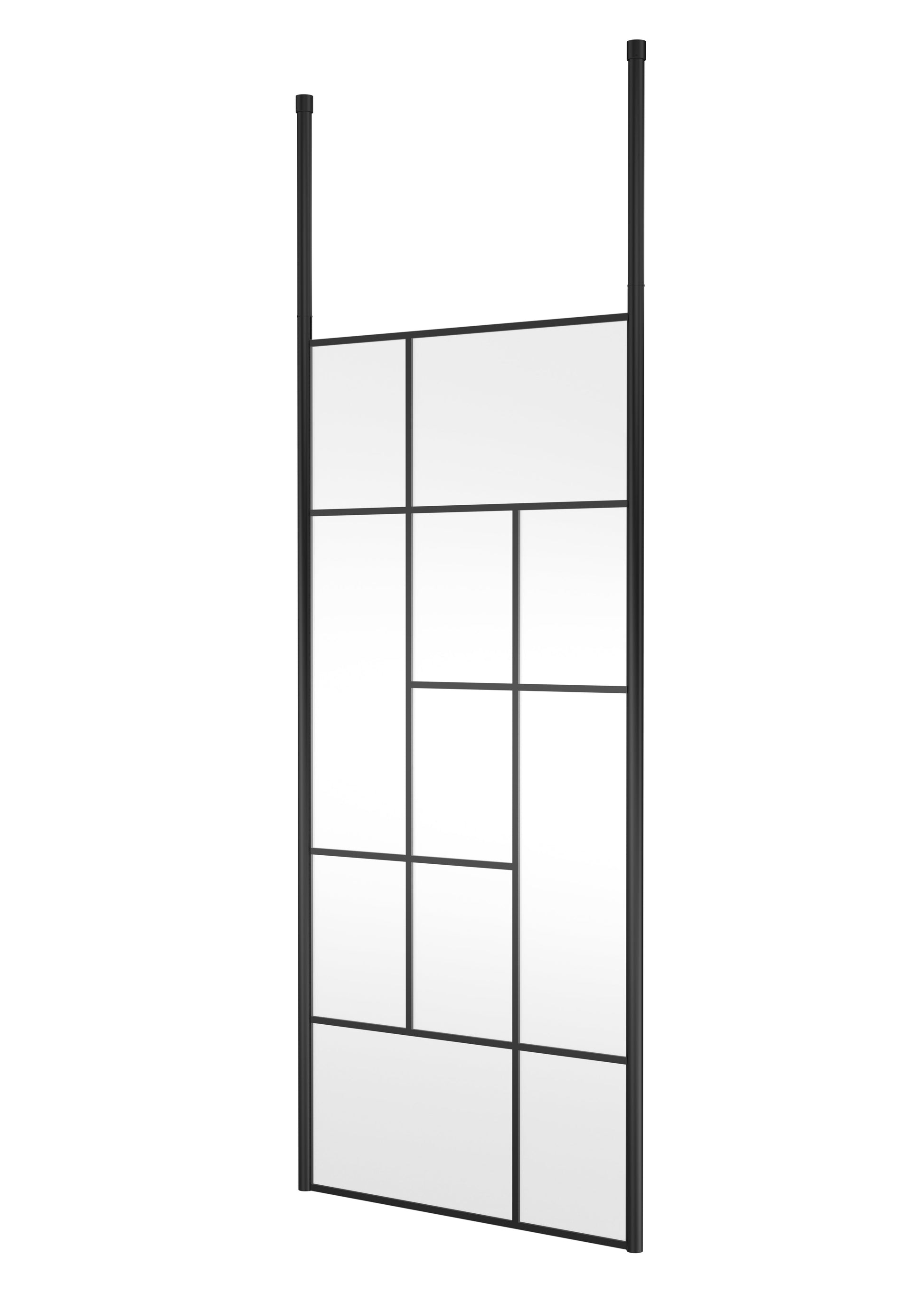Abstract 900mm Frame Wetroom Screen with Ceiling Posts