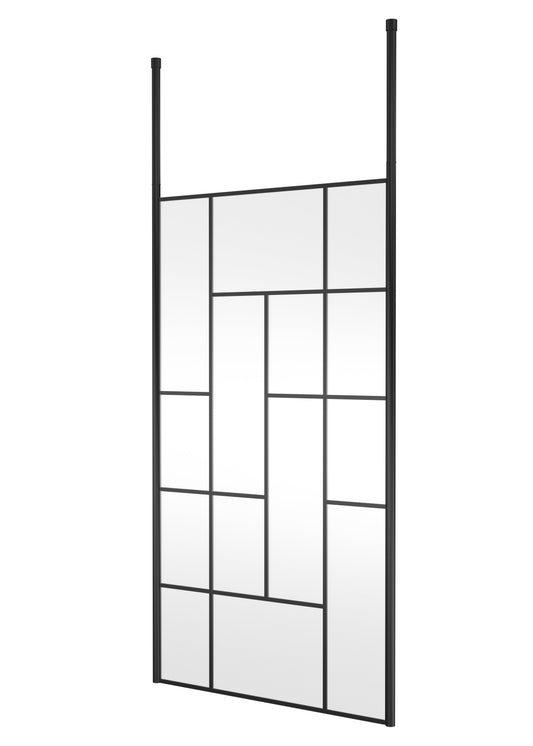 Abstract 1100mm Frame Wetroom Screen with Ceiling Posts
