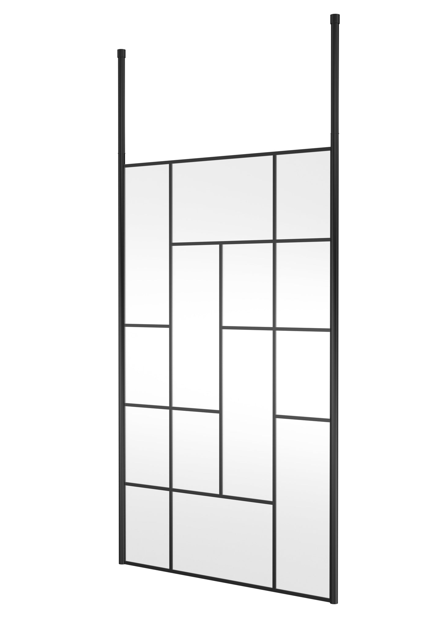 Abstract 1200mm Frame Wetroom Screen with Ceiling Posts