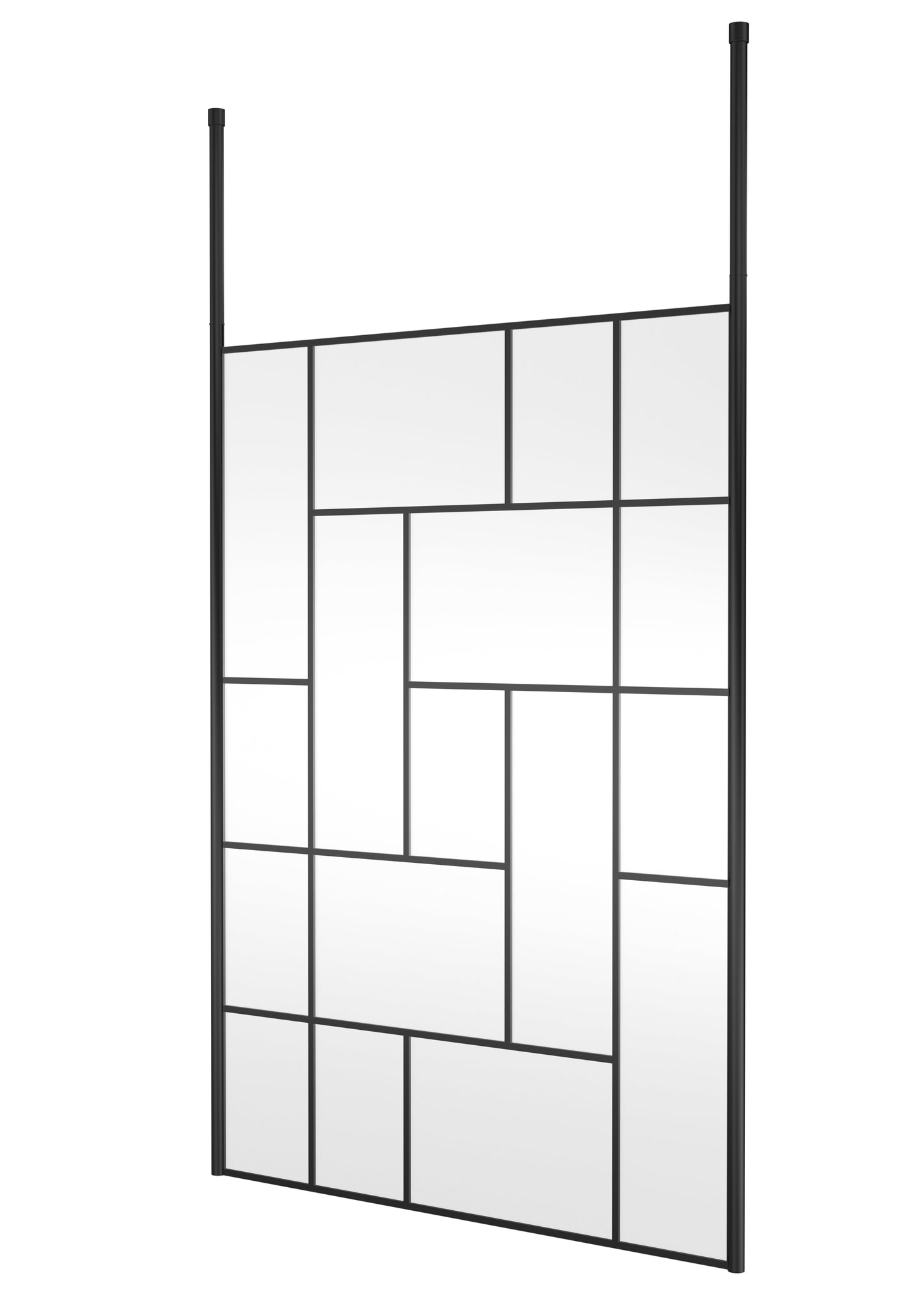 Abstract 1400mm Frame Wetroom Screen with Ceiling Posts