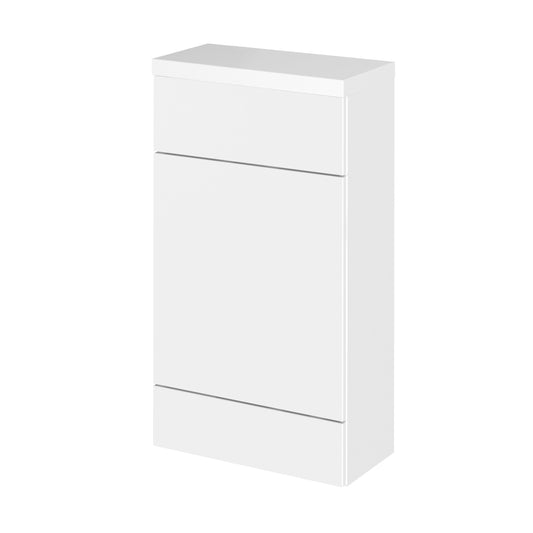 Hudson Reed Fusion 500mm Compact Gloss White Floor Standing Toilet Unit With Top