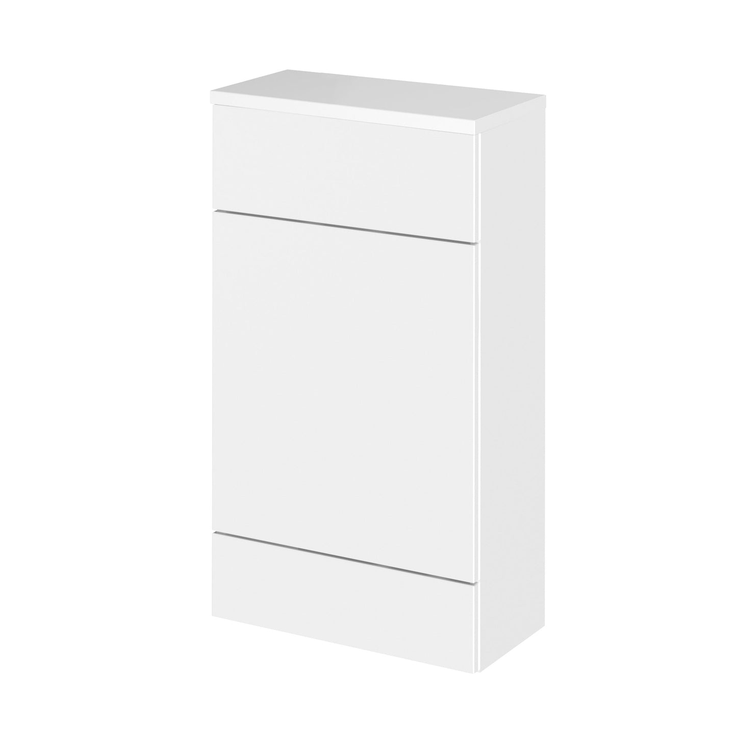 Hudson Reed Fusion 500mm Gloss White Floor Standing Toilet Unit With Coordinating Top