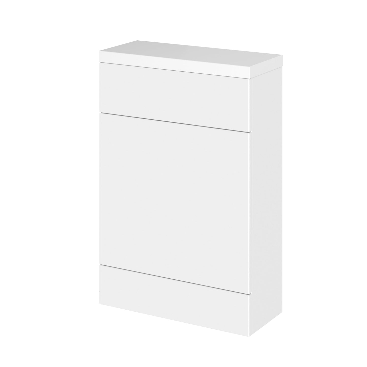 Hudson Reed Fusion Compact 600mm Gloss White Floor Standing Toilet Unit With Polymarble Top