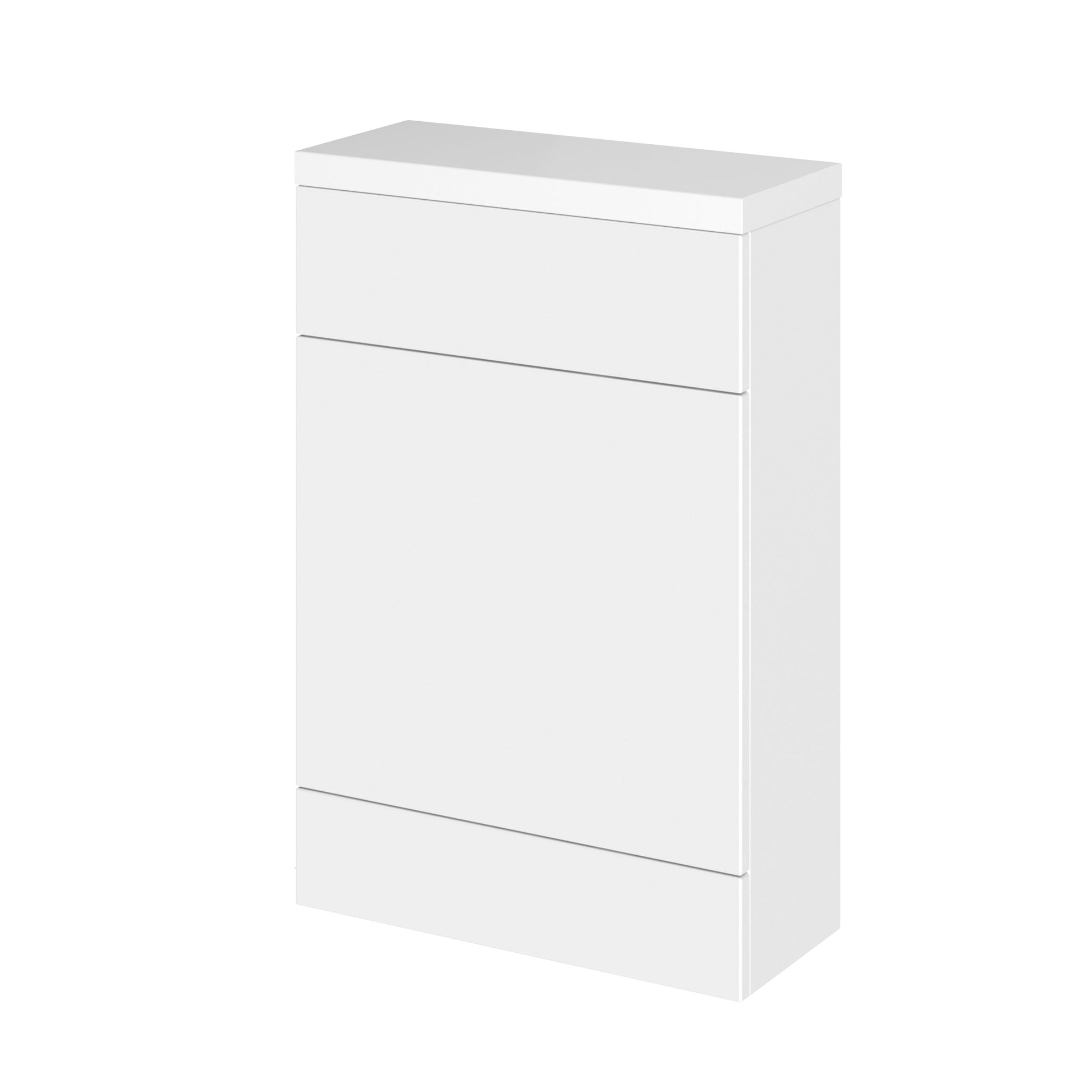 Hudson Reed Fusion Compact 600mm Gloss White Floor Standing Toilet Unit With Polymarble Top