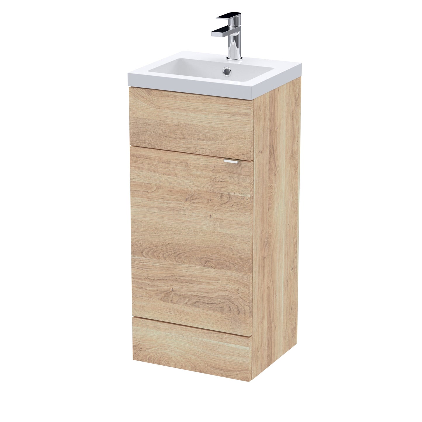 Hudson Reed Fusion 400mm Bleached Oak Vanity Unit & Basin