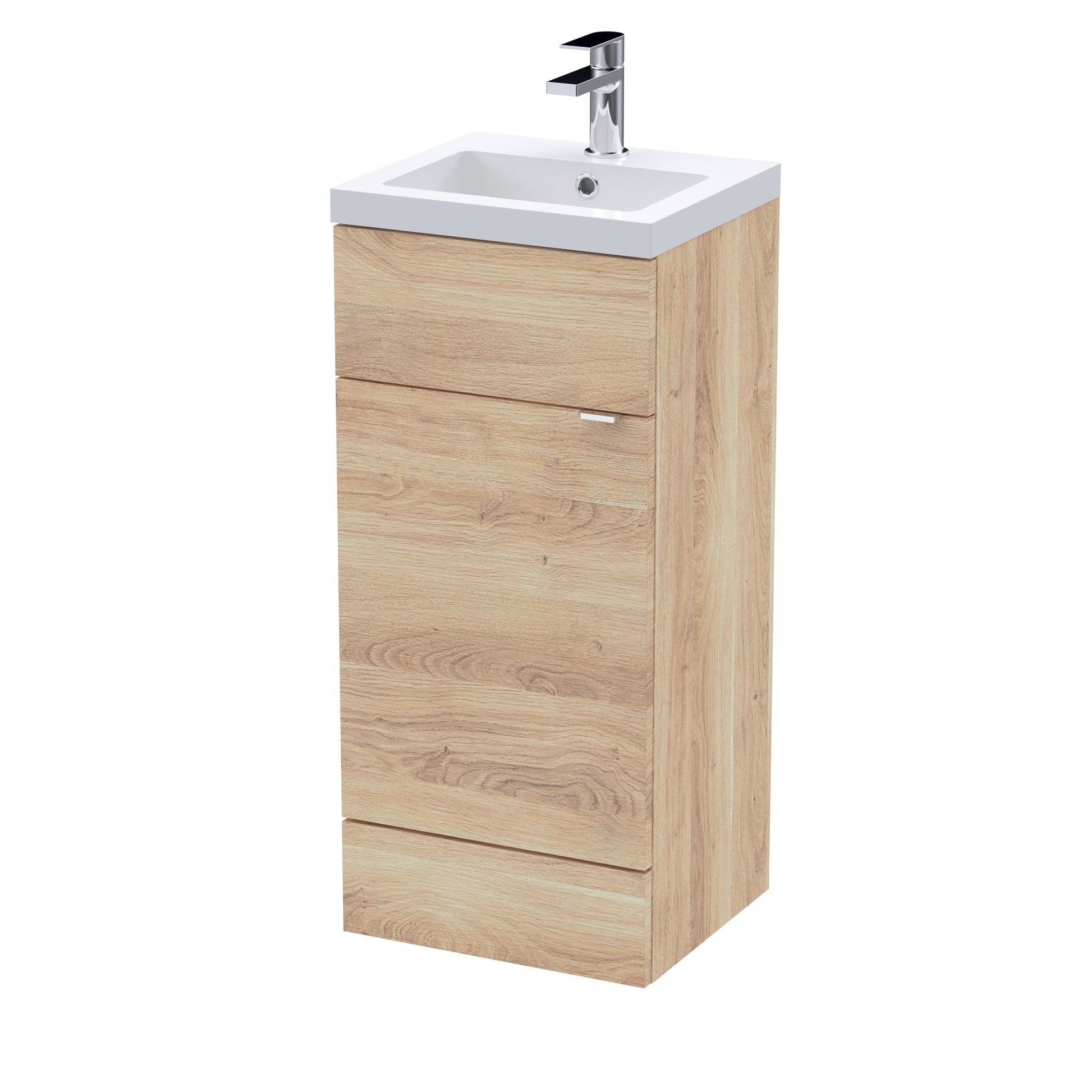 Hudson Reed Fusion 400mm Bleached Oak Vanity Unit & Basin