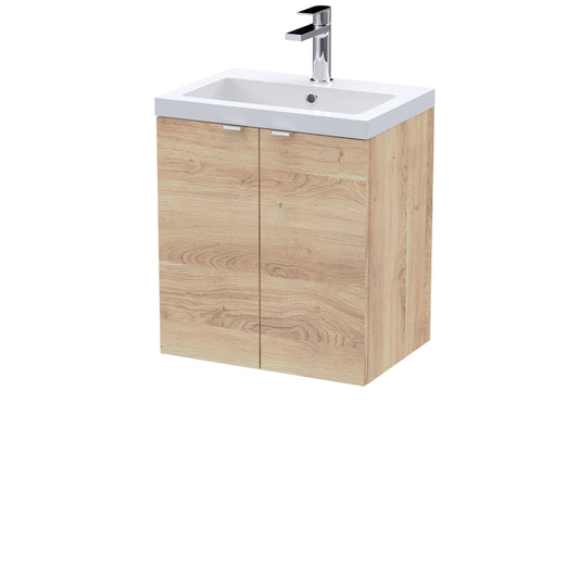 Hudson Reed Fusion 500mm 2-Door Wall Hung Unit & Basin
