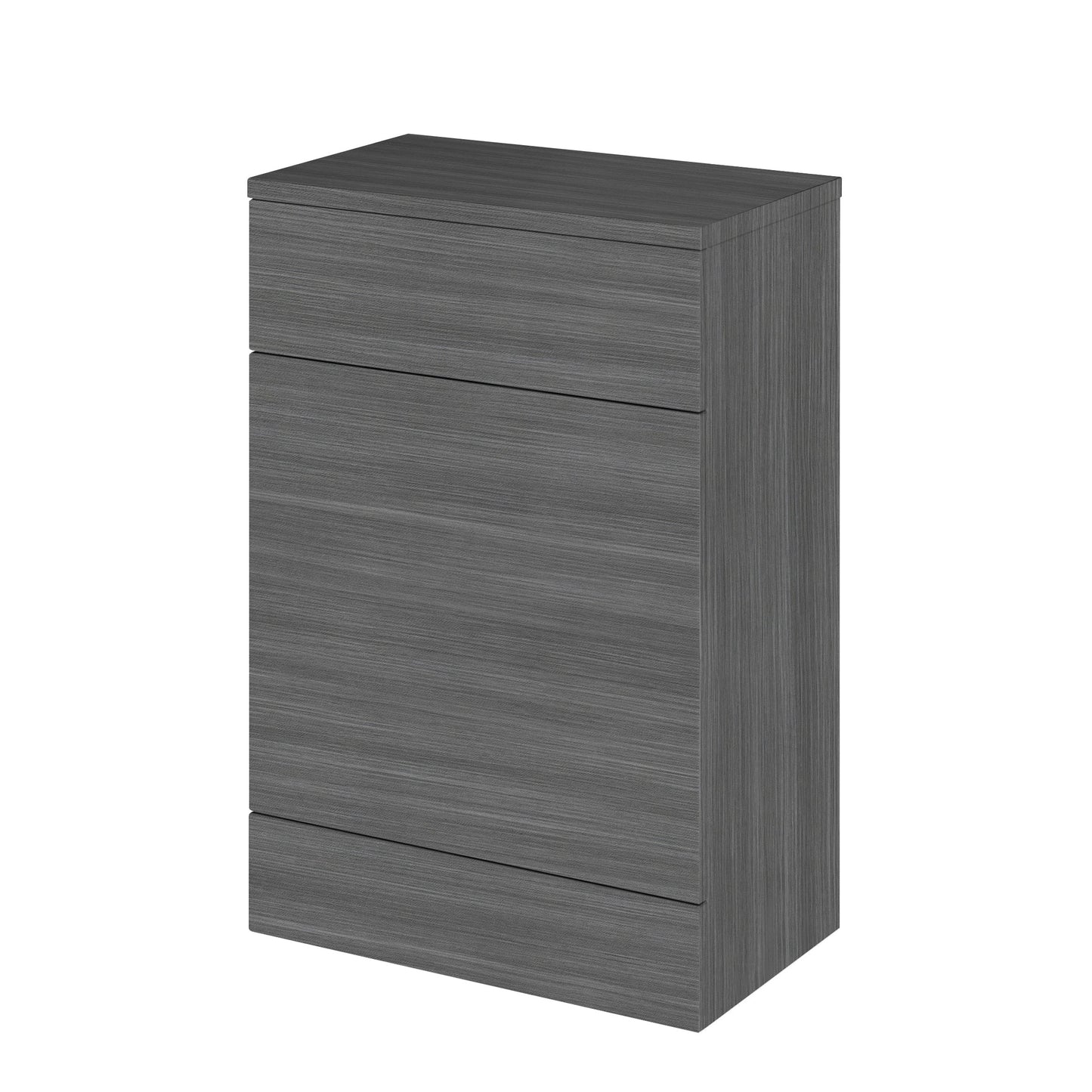 Hudson Reed Fusion 600mm Anthracite Woodgrain Floor Standing Toilet Unit With Coordinating Top