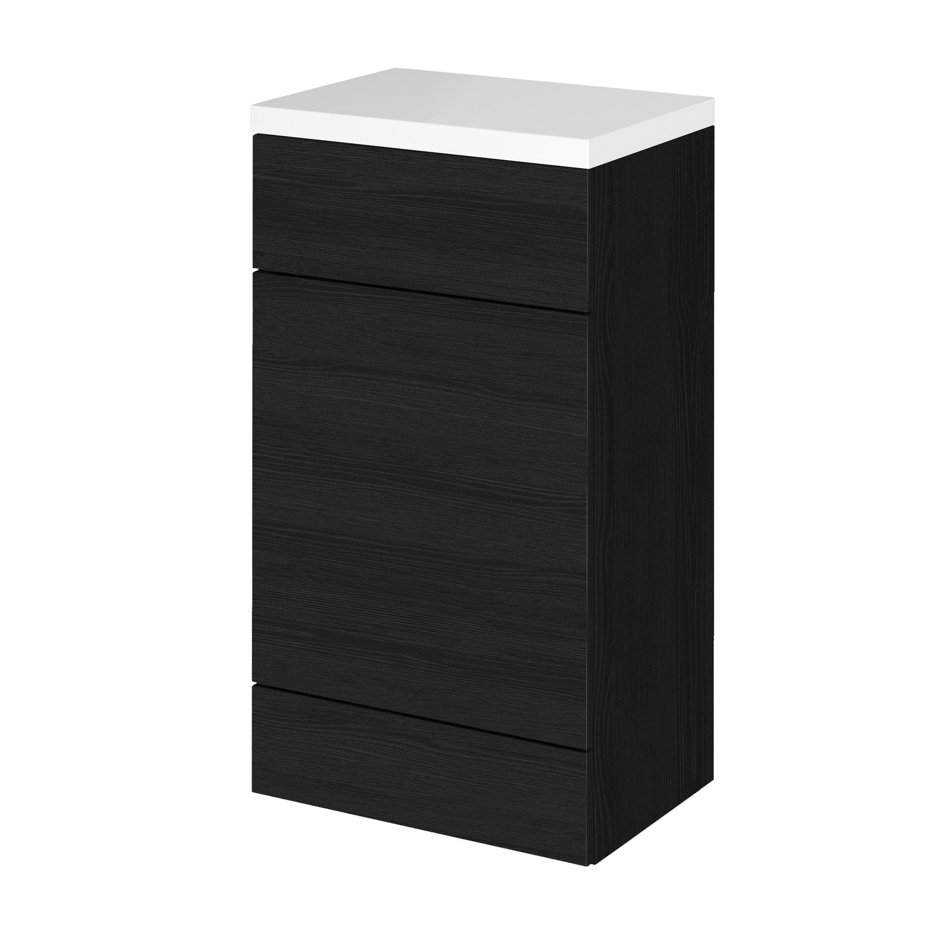 Hudson Reed Fusion 500mm Charcoal Black Floor Standing Toilet Unit & Top