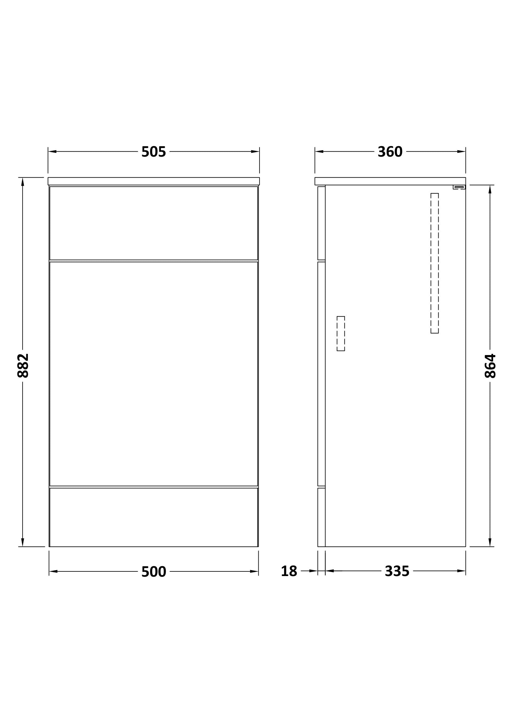 Hudson Reed Fusion 500mm Charcoal Black Floor Standing Toilet Unit With Coordinating Top