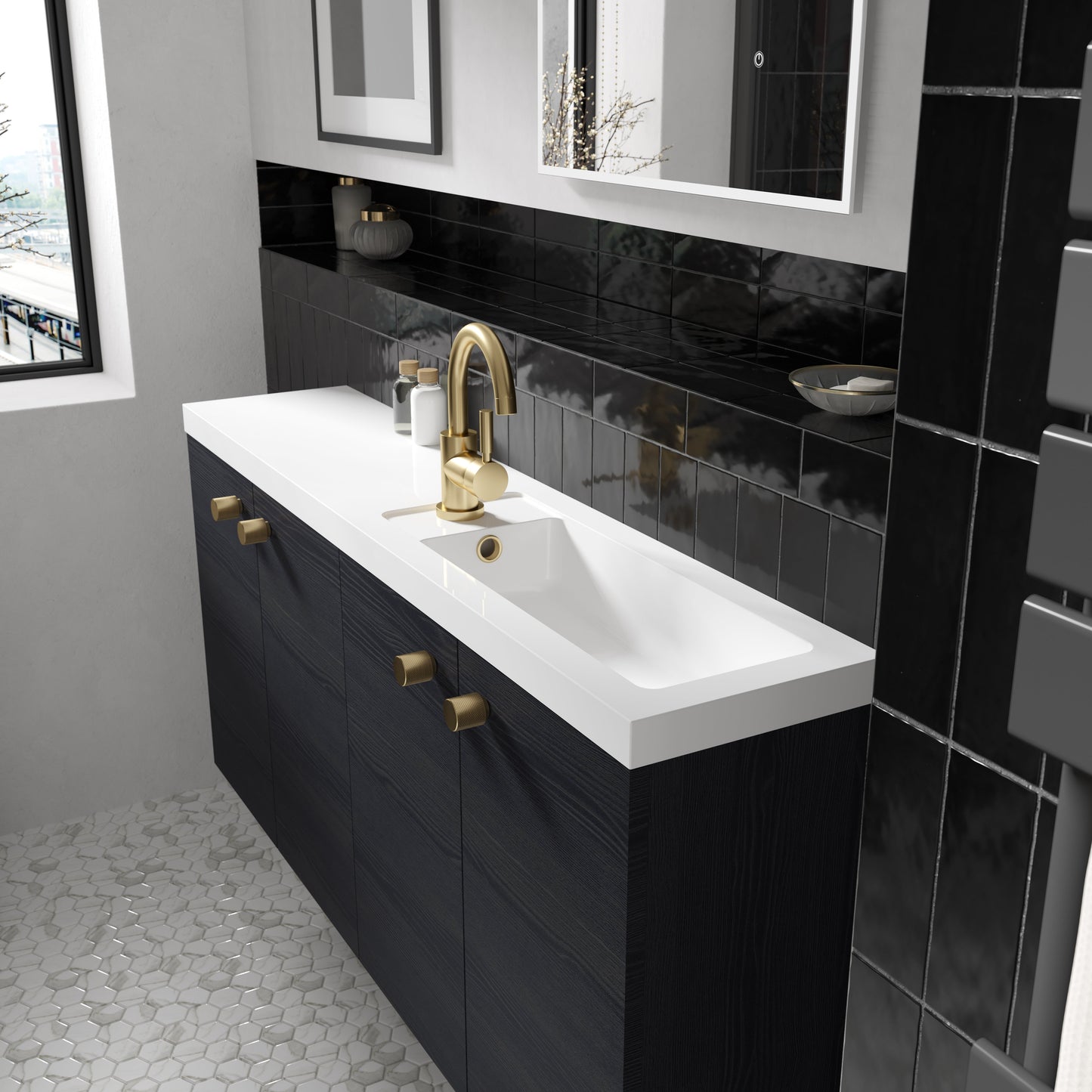Tec Single Lever Mono Basin Mixer Brushed Brass