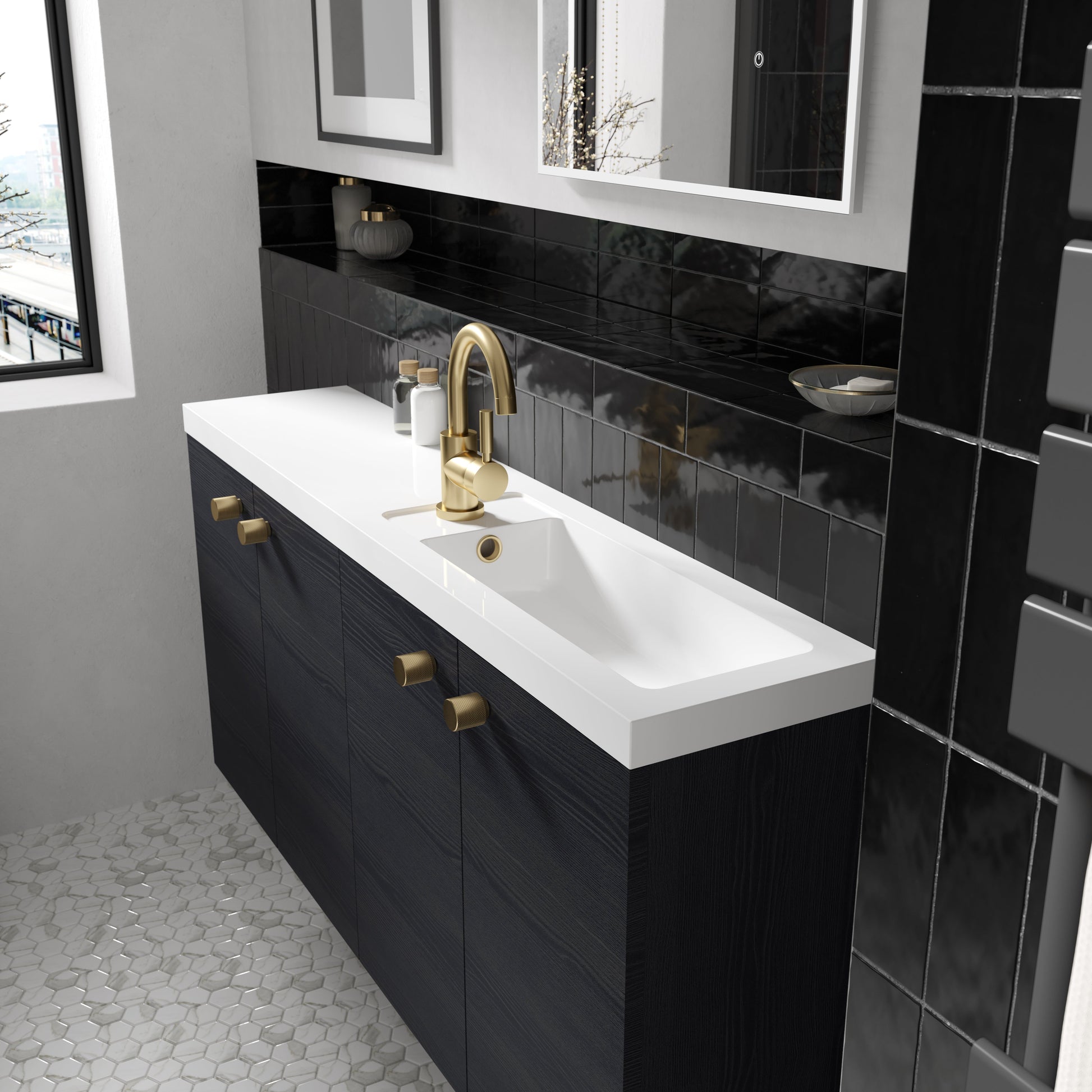 Tec Single Lever Mono Basin Mixer Brushed Brass