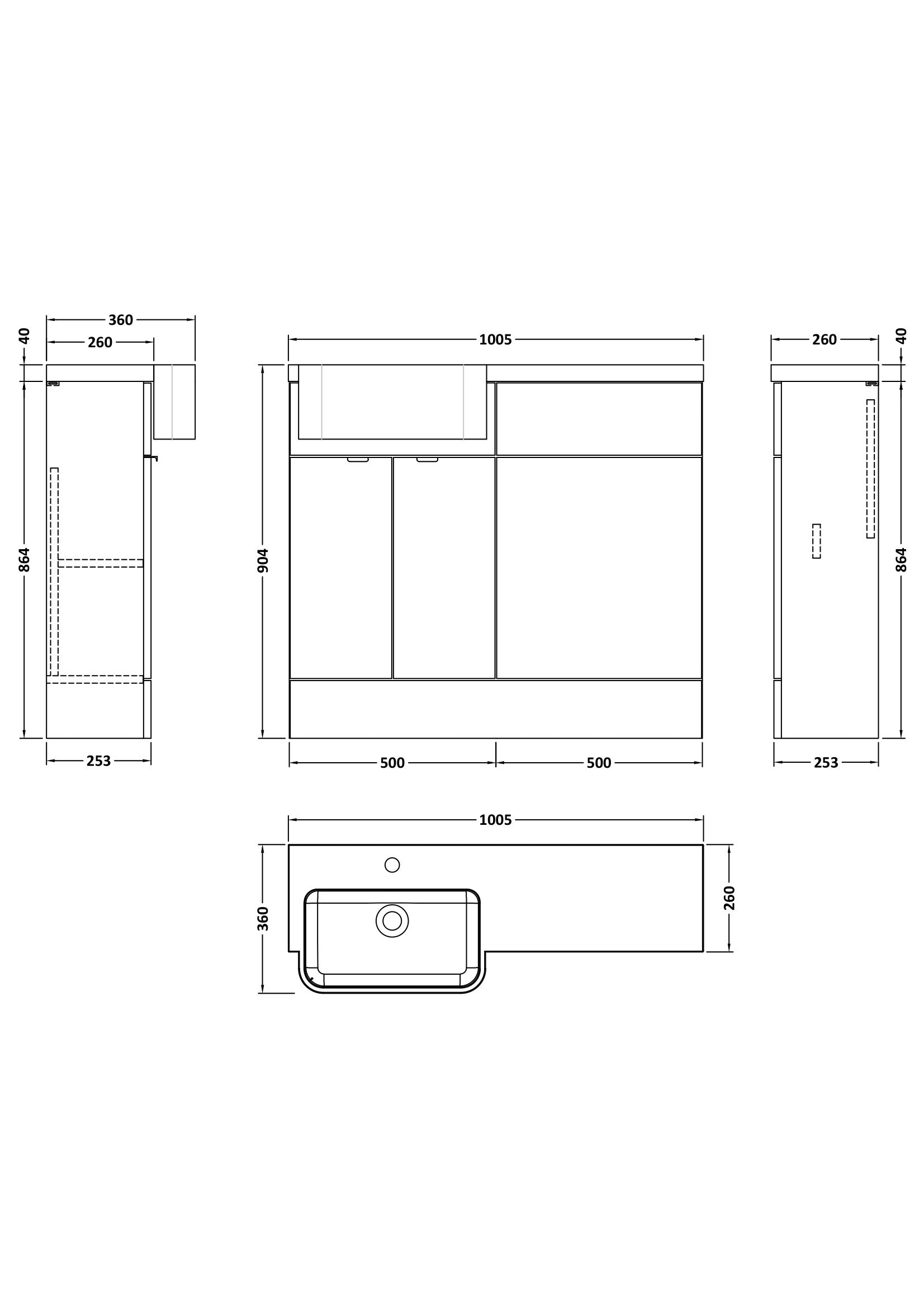 Hudson Reed Fusion 1000mm Charcoal Black Floor Standing Vanity Toilet Basin Unit