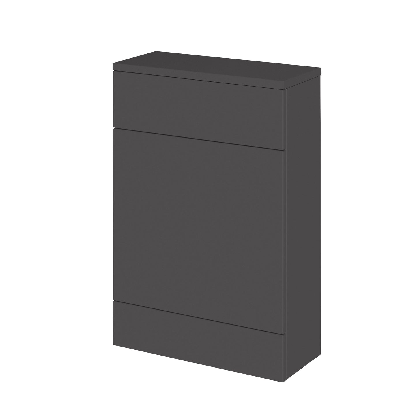 Hudson Reed Fusion Compact 600mm Gloss Grey Floor Standing Toilet Unit with Coordinating Top