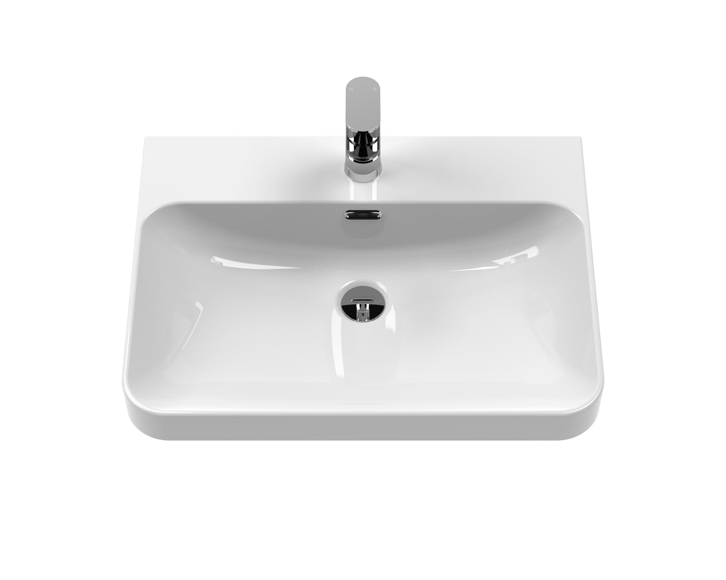 Hudson Reed Solar 600mm Floor Standing 2 Drawer Vanity Unit With Ceramic Basin