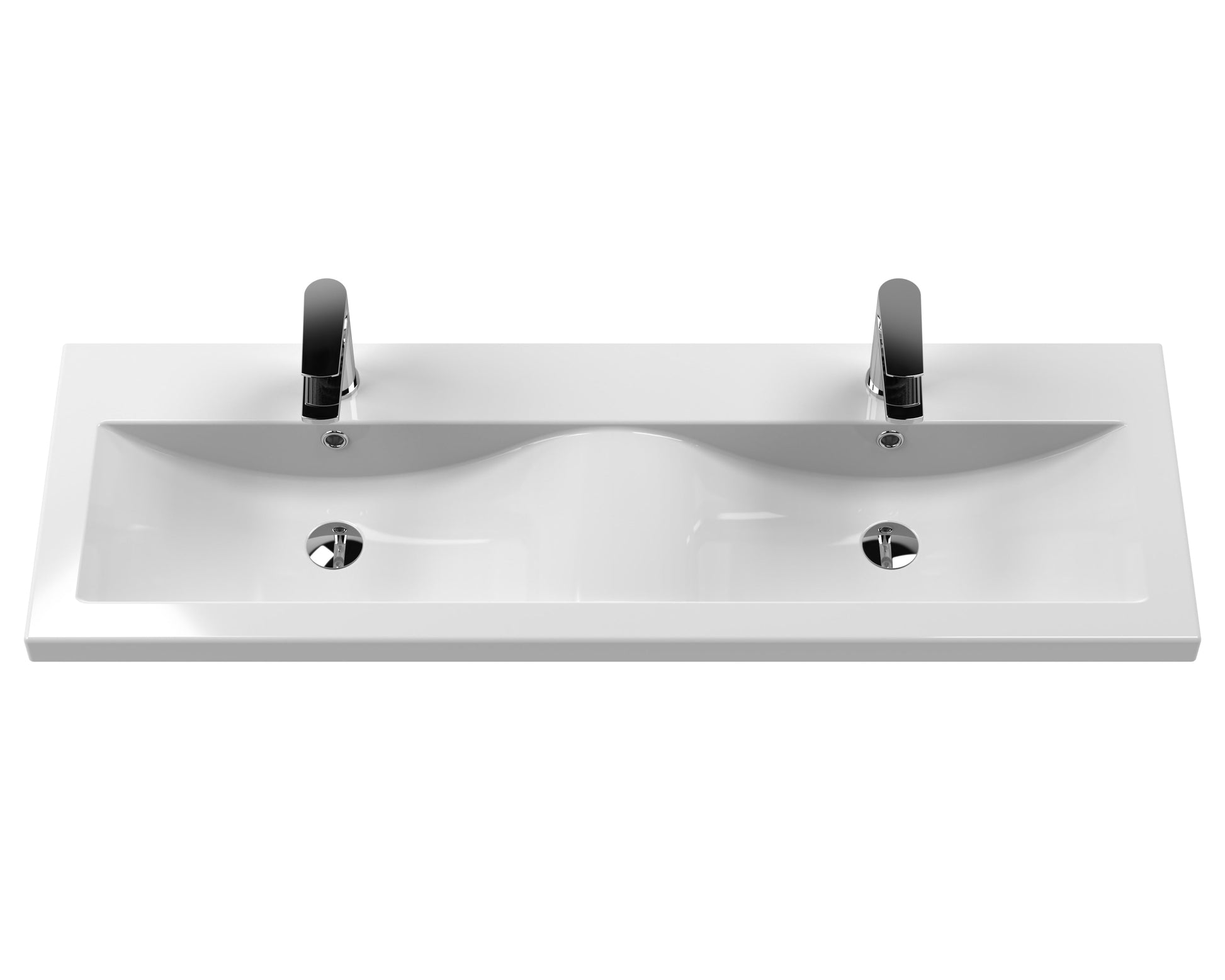 Hudson Reed Urban 1200mm 4 Drawer Wall Hung Vanity Unit With Double Ceramic Basin