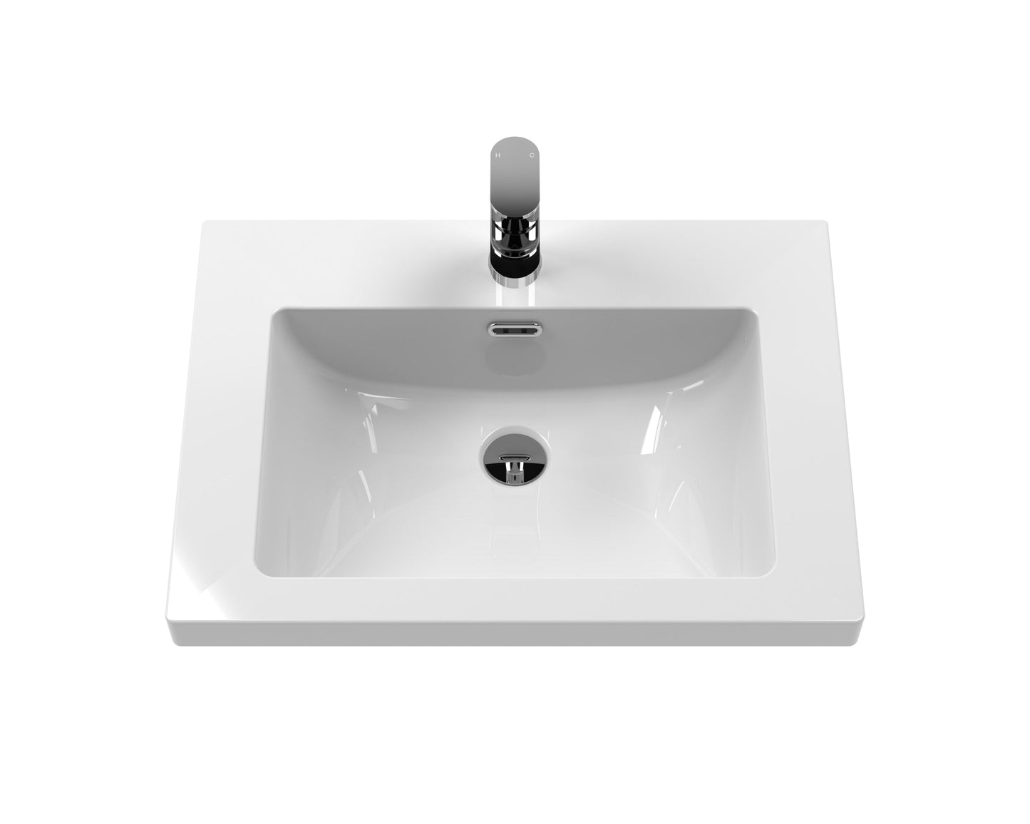 Old London 600mm 2-Door Unit & Contemporary Fireclay Basin 1TH