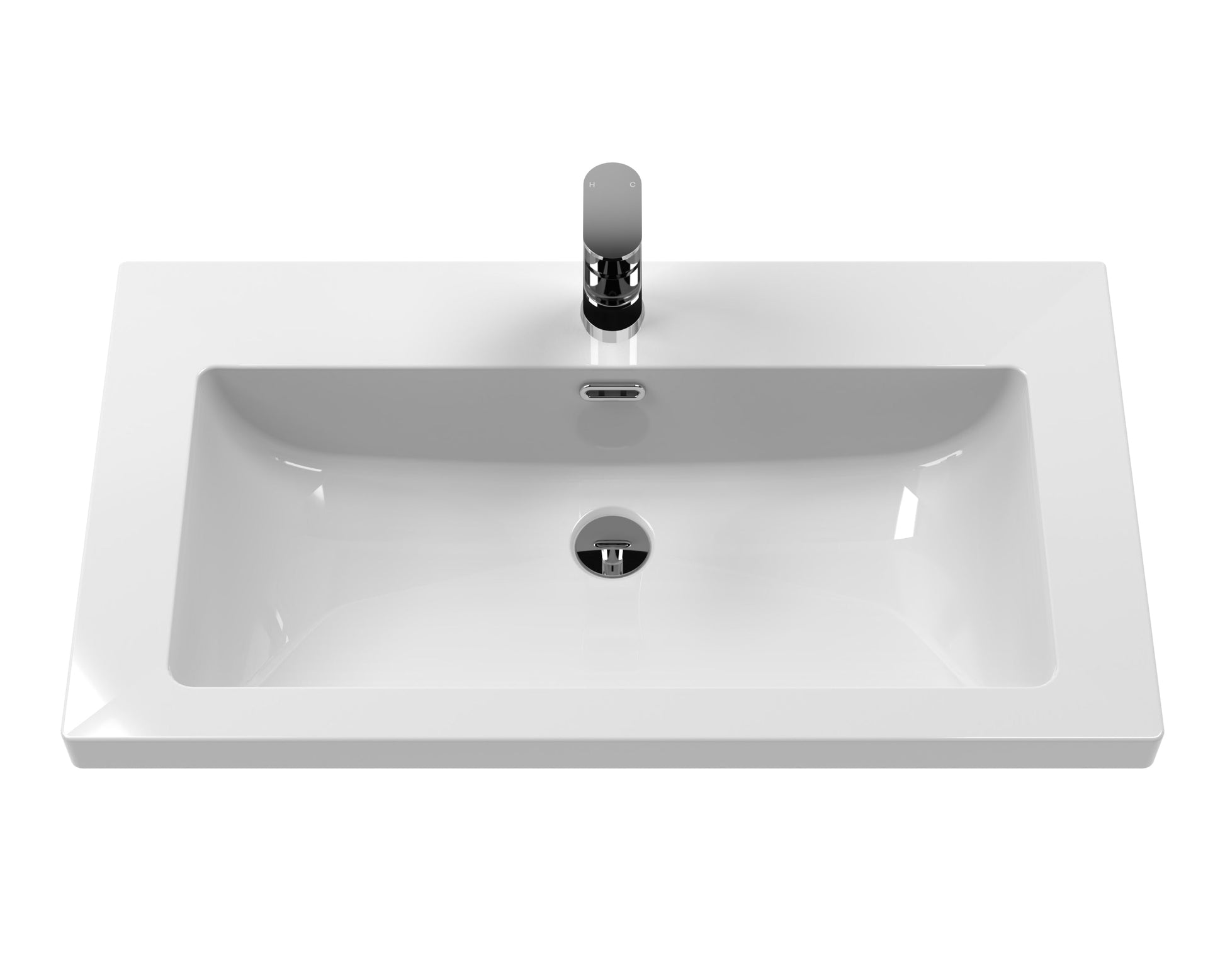 Hudson Reed Old London Traditional 813mm Twilight Blue 2-Door Vanity Unit With 1 Tap Hole Fireclay Basin