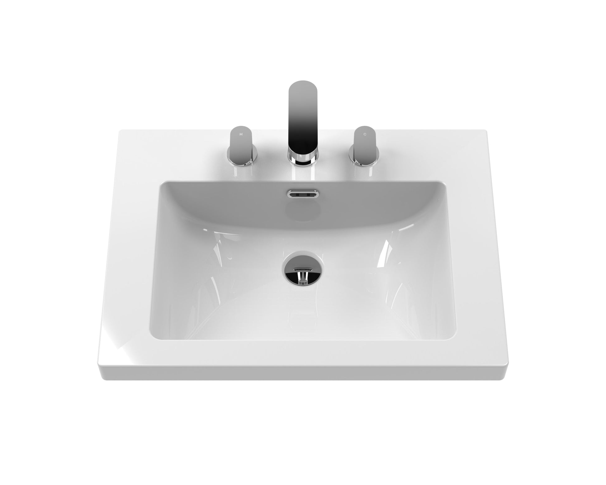 Old London 600mm 2-Door Unit & Contemporary Fireclay Basin 3TH