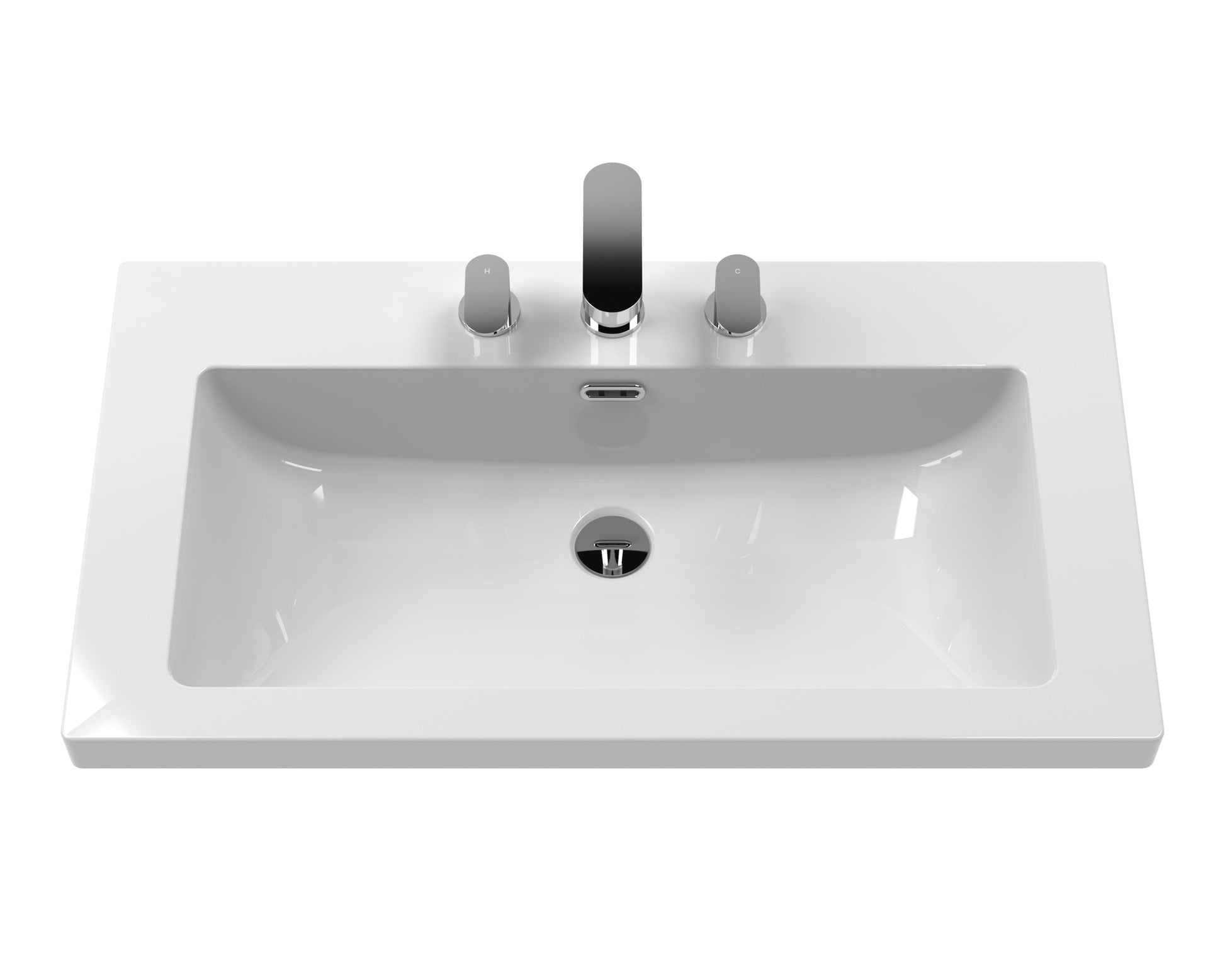 Hudson Reed Old London 800mm Hunter Green 2-Door Vanity Unit with Fireclay Basin