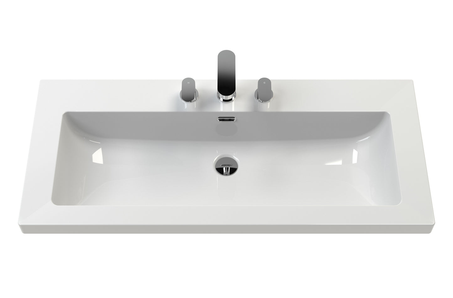 Old London 1000mm 2-Door Unit & Contemporary Fireclay Basin 3TH