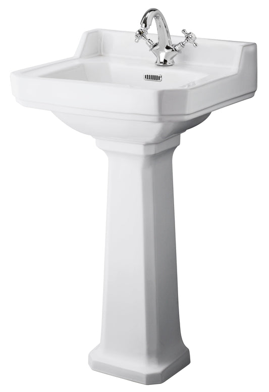 Richmond 500mm Basin & Pedestal 1 Tap Hole