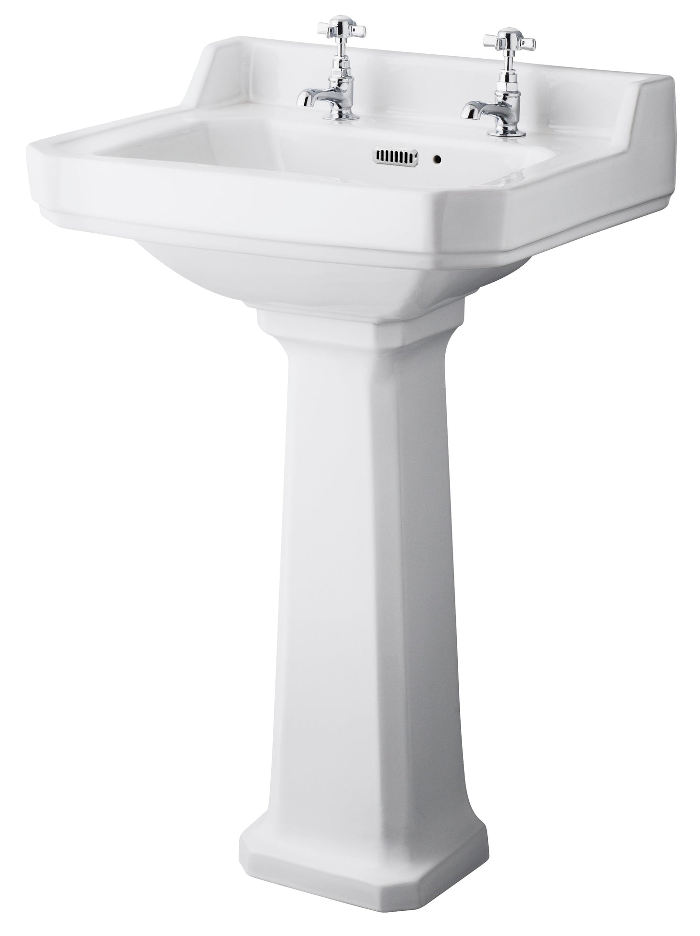 Richmond 560mm 2 Tap Hole Basin & Comfort Height Pedestal