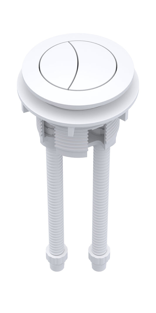 Matt White Cistern Push Button