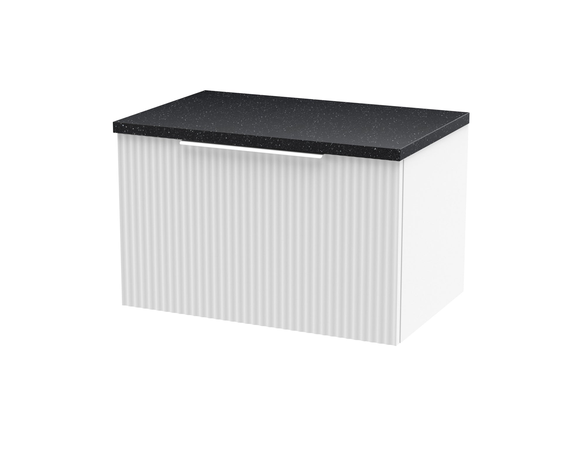 Hudson Reed Fluted 600mm Wall Hung Single Drawer Vanity With Laminate Top