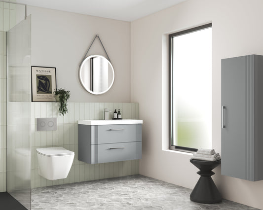 Salana 800mm Round Touch Sensor Illuminated Mirror