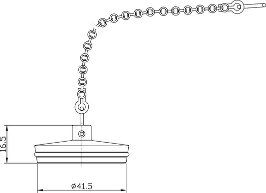 Wastes & Extras Bath Plug And Chain