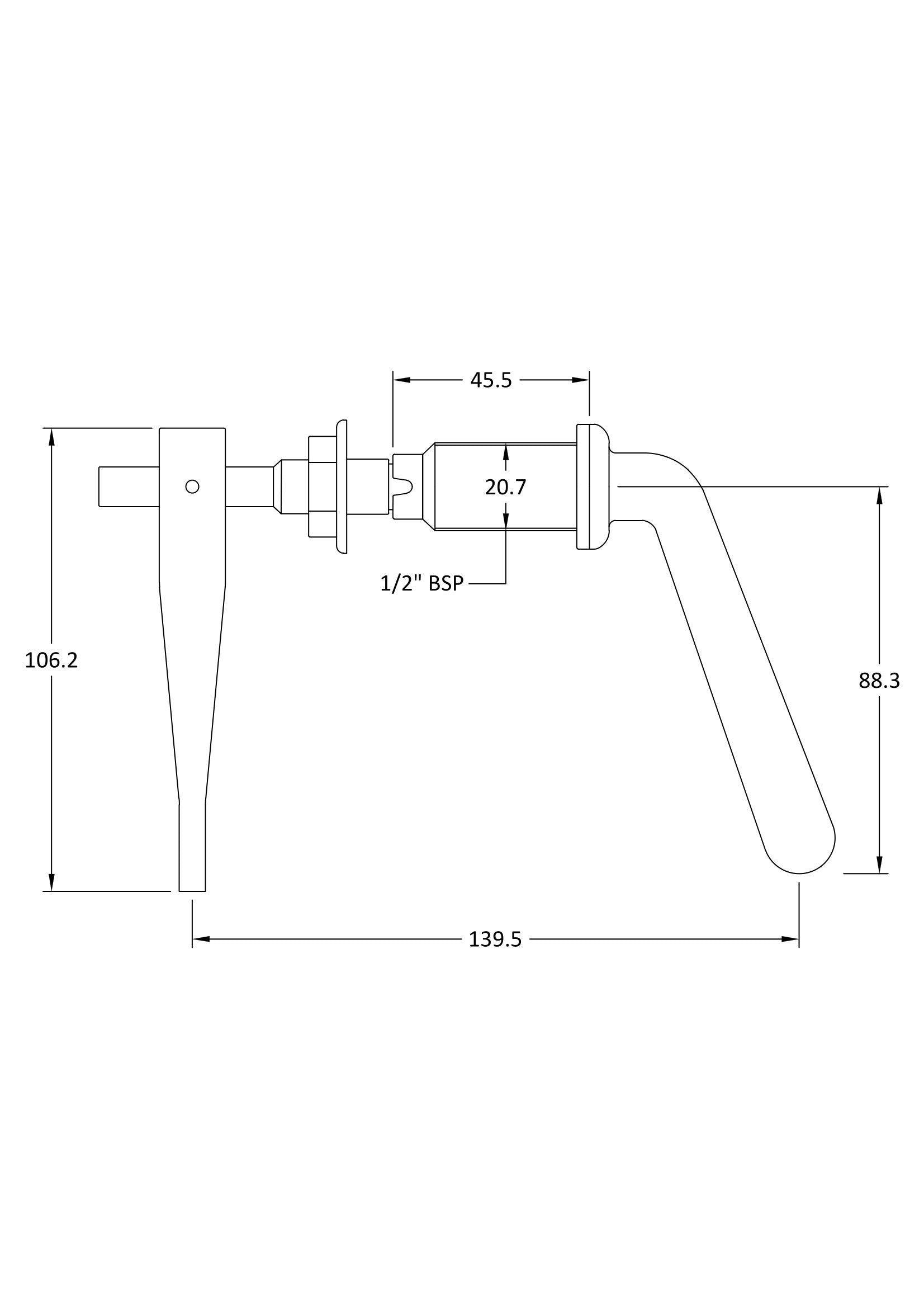 Ceramics Accessories Metal Universal Lever