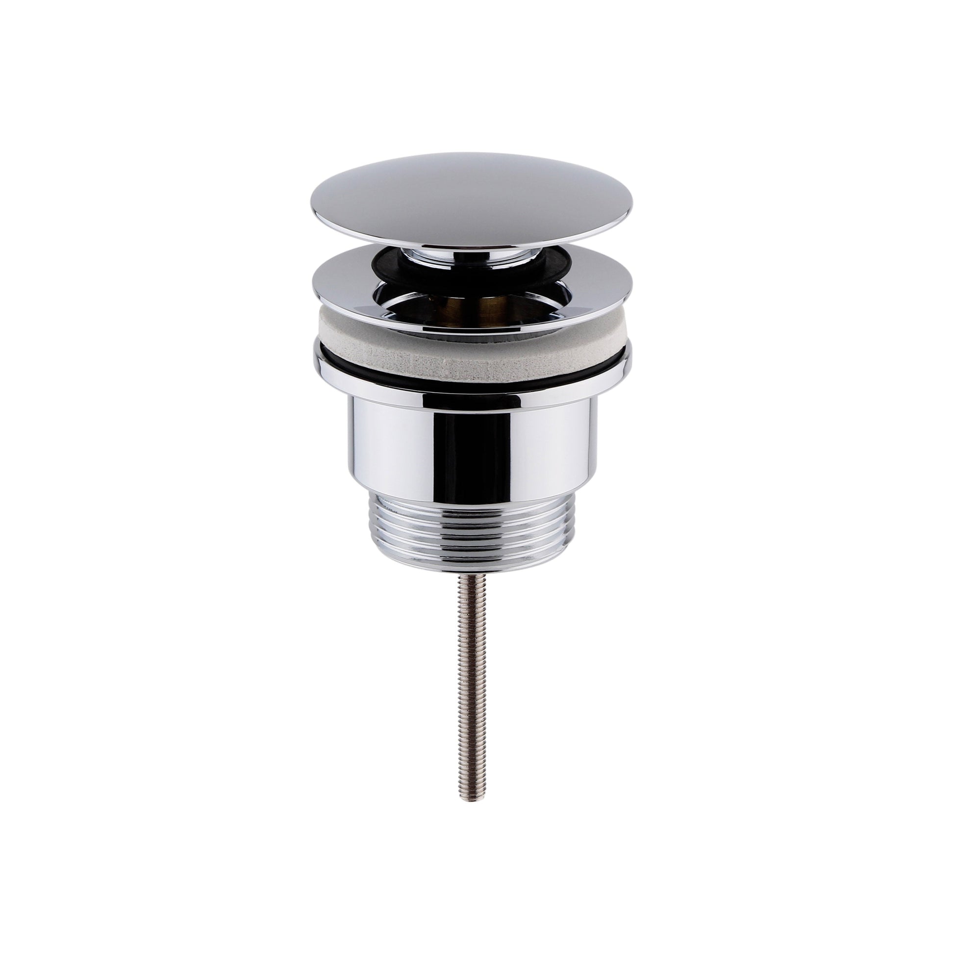 Wastes & Extras Universal Push Button Basin Waste Slotted & Un-Slotted