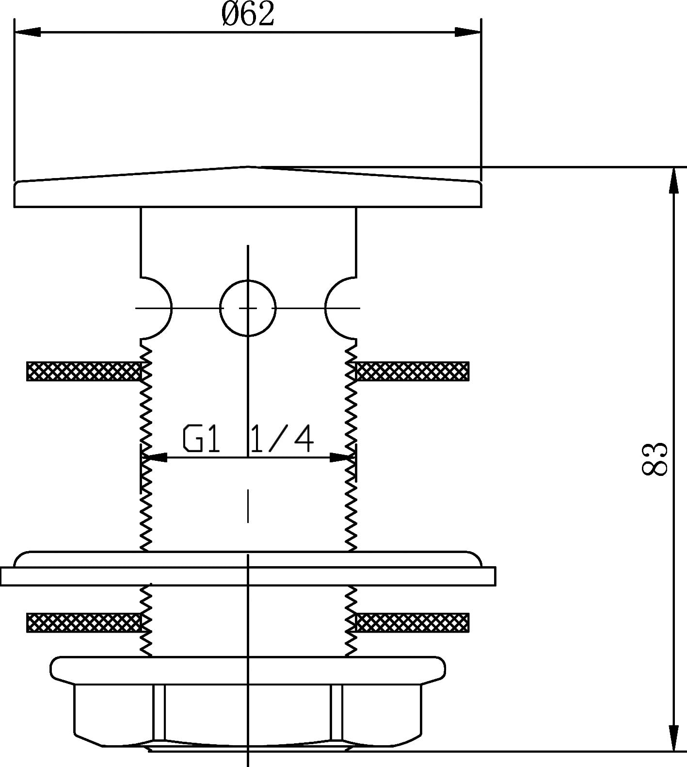 Wastes & Extras Flip Top Basin Waste